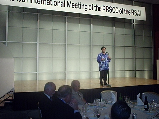 President of MRSA at 19th PRSCO in Tokyo July 27, 2005